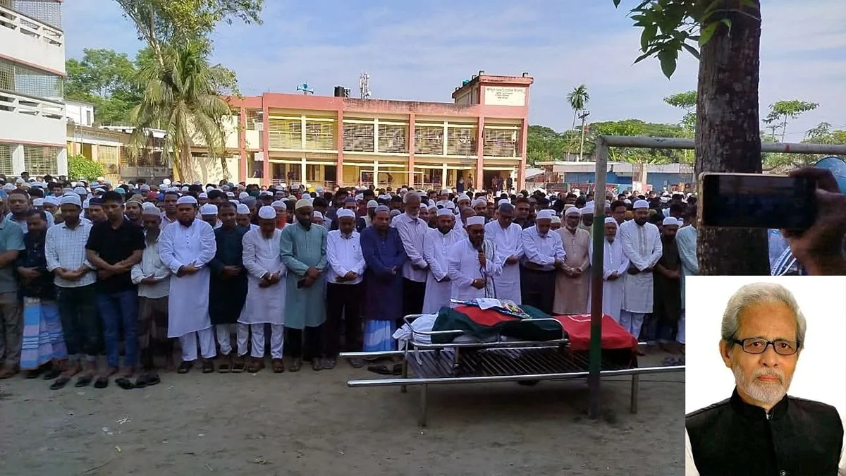 নিজ গ্রামে চিরনিদ্রায় শায়িত সাংবাদিক শফিকুর রহমান