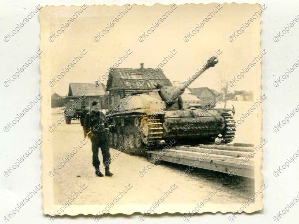 Foto, Verladung eines Stug, Nachlass Sturmgeschü