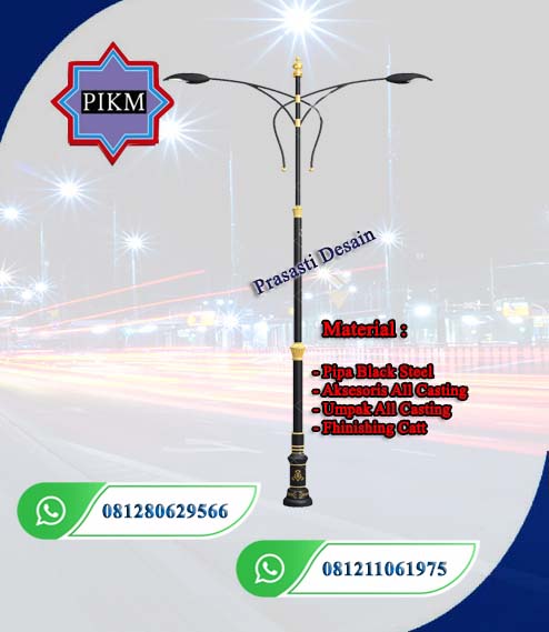 Tiang Lampu Pju Oktagonal