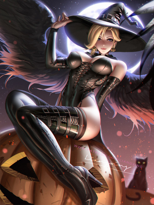 mercy-and-witch-mercy-overwatch-drawn-by-liang-xing-adad993c4