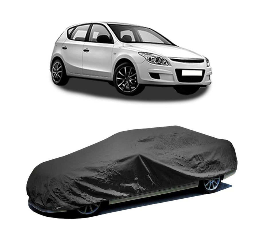 Husa tip prelata auto pentru HYUNDAI i30 (FD) 2007 - 2011,culoare negru, material textil impermeabil, rezistanta la intemperii praf UV, CARPASSION Husa Protectie