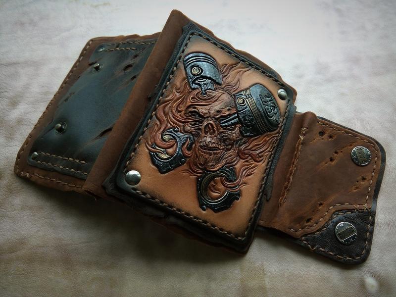 кошелек череп п5