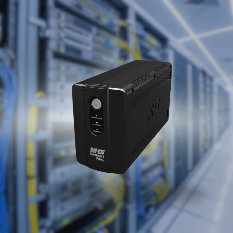 Nobreak NHS Compact Plus com as 4 tomadas de saída