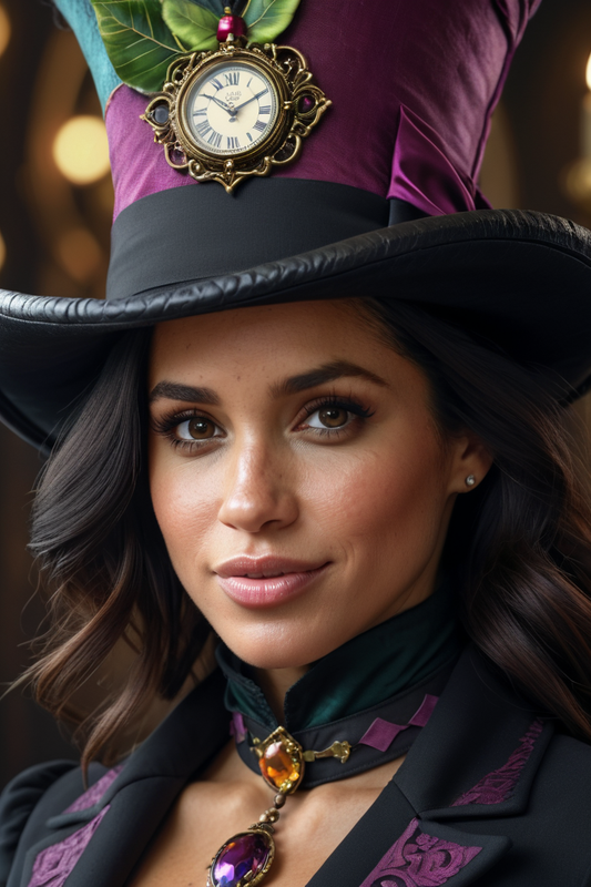 524186150 beautiful and alluring meghan markle as mad hatter 0001