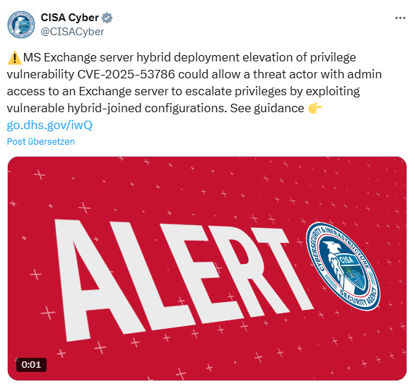 Microsoft Exchange Server Hybrid CVE-2025-53786