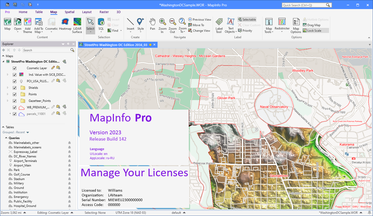 Working with MapInfo Pro 2023.142 full