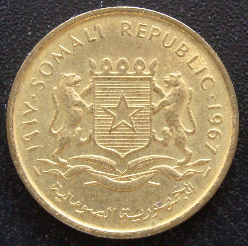 5 Centésimos Chelín. Somalia (1967) SOM-5-Cent-simos-Chel-n-1967-anv