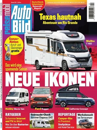 Cover: Auto Bild Reisemobil Magazin Oktober No 10 2023