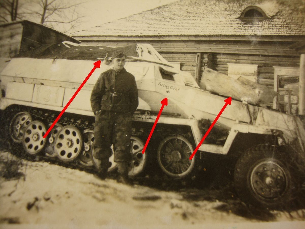 Halbkette Sd.Kfz. 251, Kennung HEINZ GRAF, Schüt