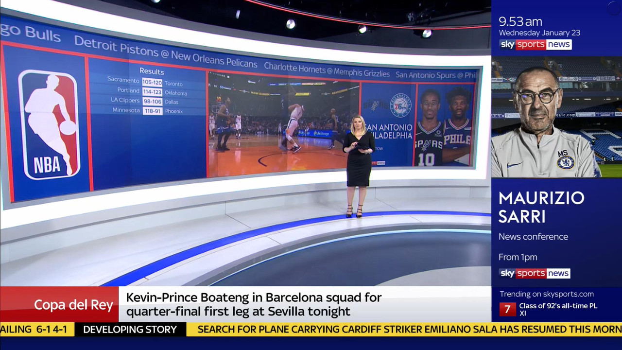 23 January - 09.00.00 - Good Morning Sports Fans. Round-up of th