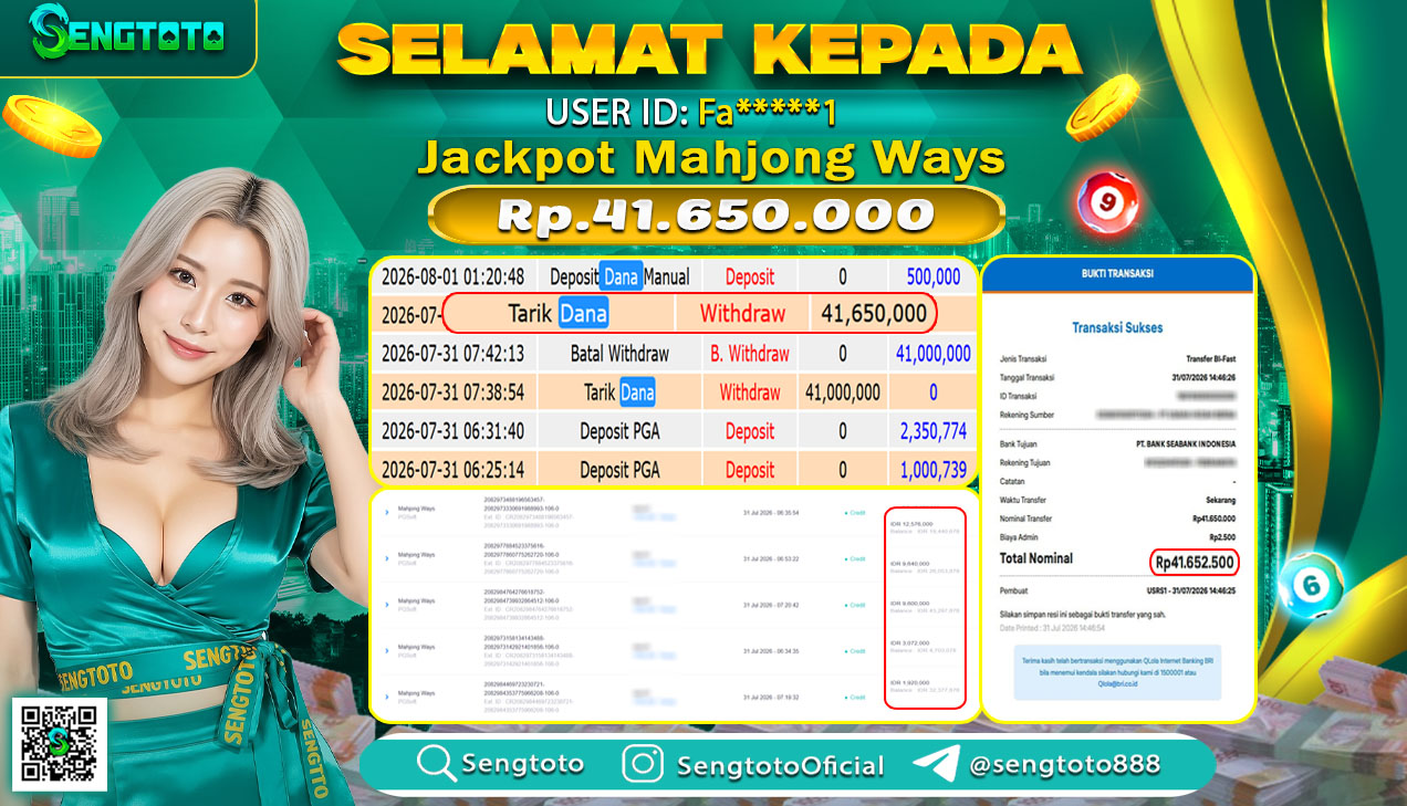 BUKTI PEMBAYARAN SLOT MAHJONG WAYS