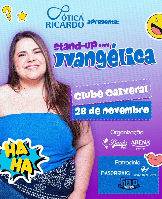 STAND UP COM IVANGÉLICA SANTANA DO LIVRAMENTO