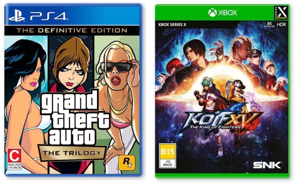 Liverpool: Grand Theft Auto: The Trilogy - PS4 - Xbox ($359), The King of Fighters XV - Xbox Series X ($449) 