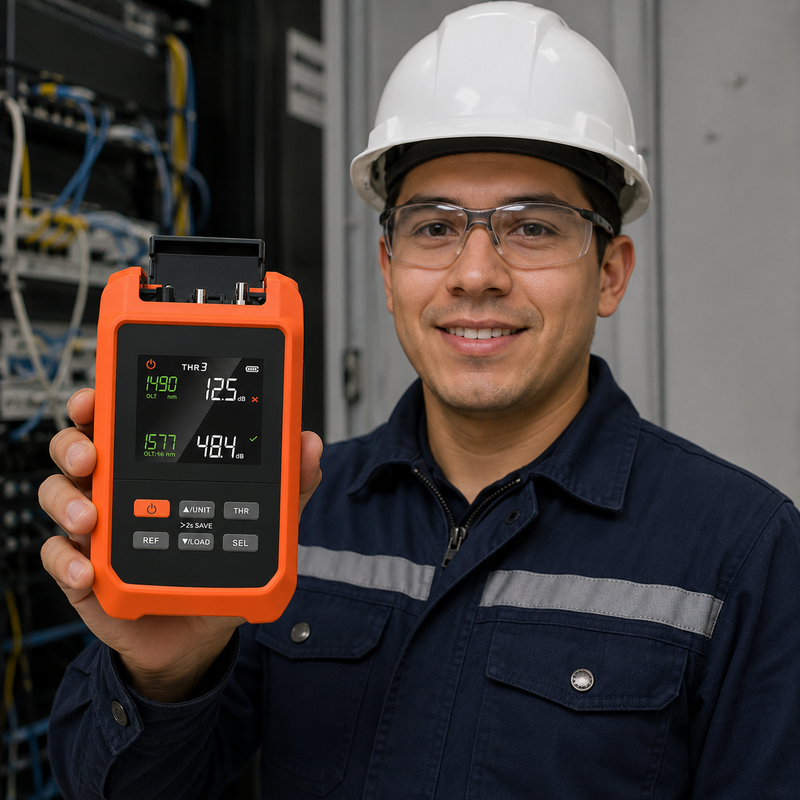 Medidor de Potencia PON para Fibra Óptica