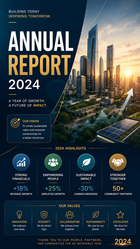 Annual Report Cover Generator