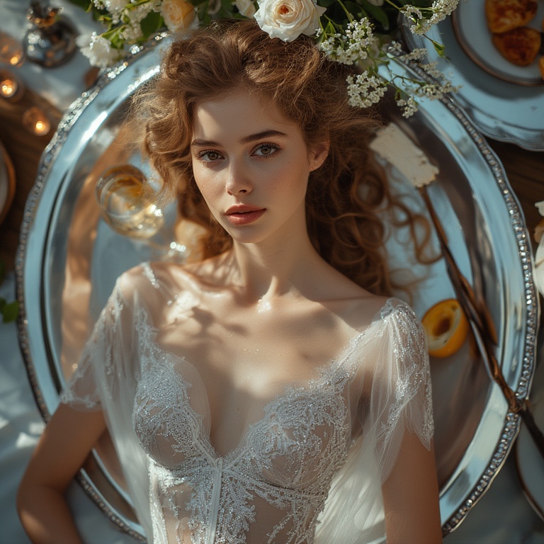 Garden Wedding Brown hair 0 09