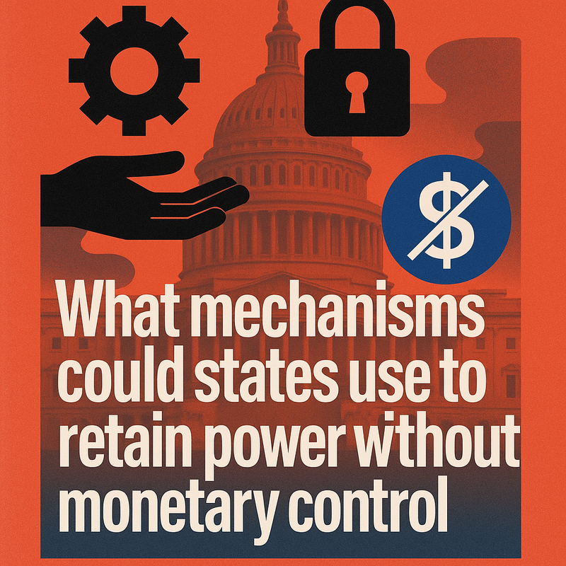What mechanisms could states use to retain power without monetary control
