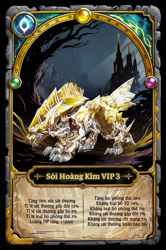 Sói Hoàng Kim VIP Cấp 3