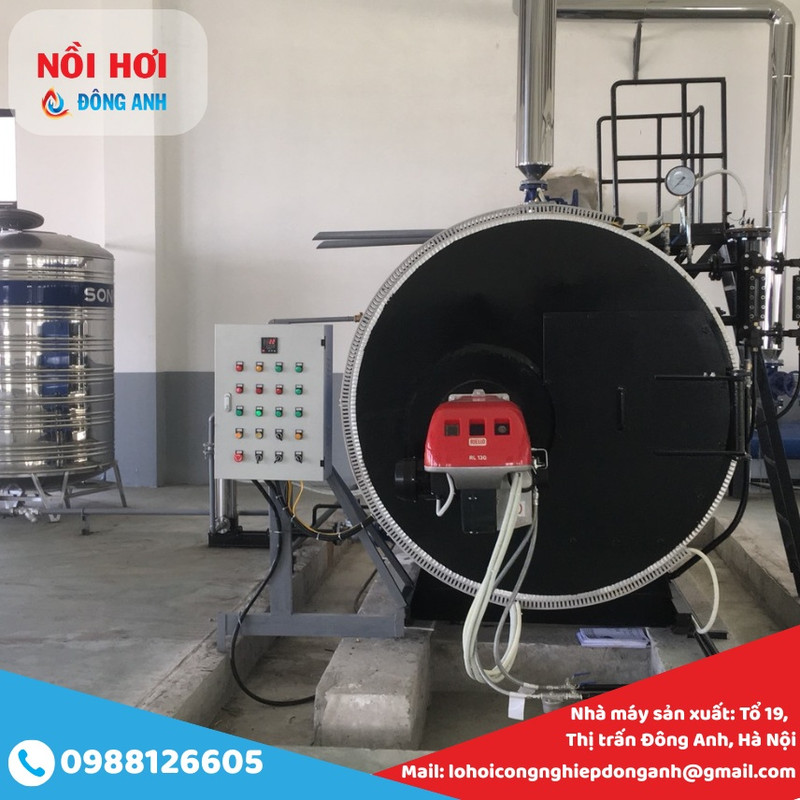 nồi hơi đốt dầu 2000