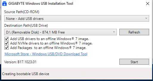 Windows 7 usb install tool