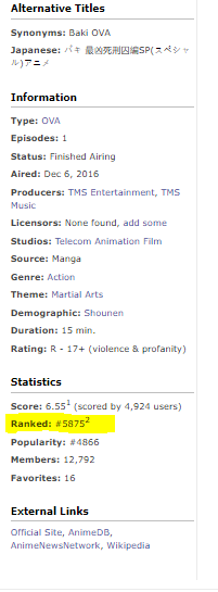 Baki OVA - Most Evil Convicts | 1700 - TCNfhys