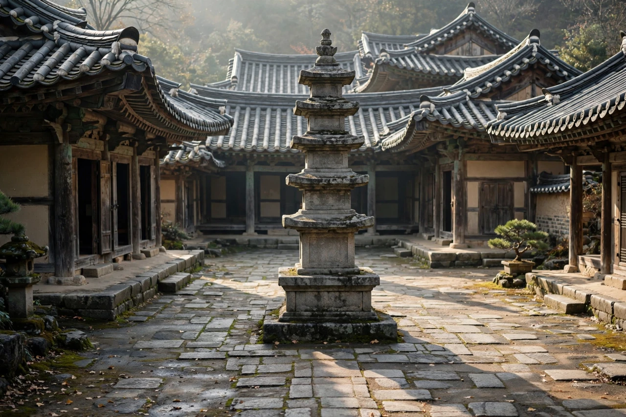 석탑이 있는 마당