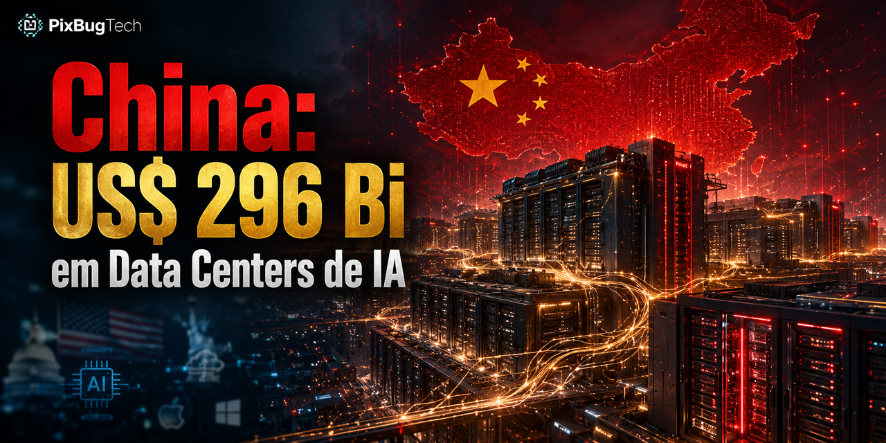 China Planeja Investir US$ 296 Bi em Data Centers de IA: O Grande Salto para Desafiar os EUA