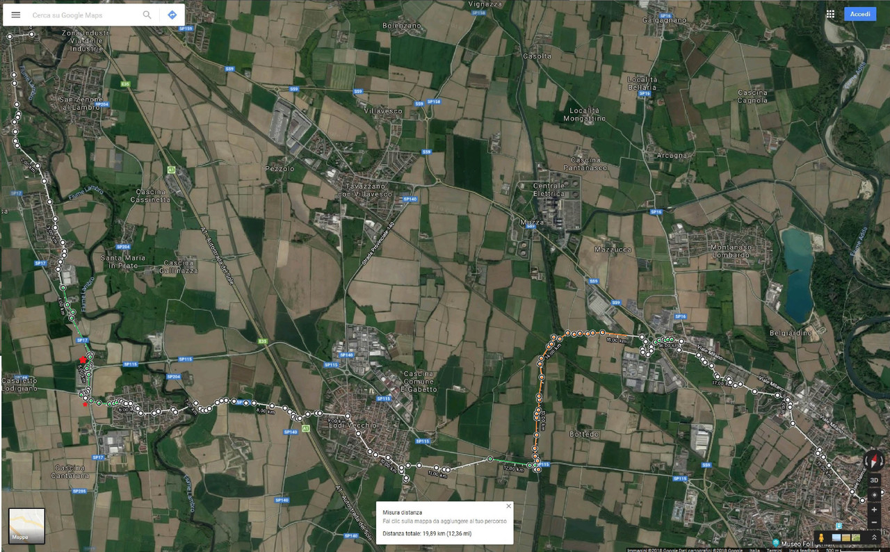 md2a - Cerro al Lambro-Lodi via San Grato pallini e strisce