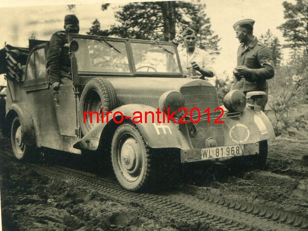 Foto, Wehrmacht, PKW, Kübelwagen, 100 Watt Sende
