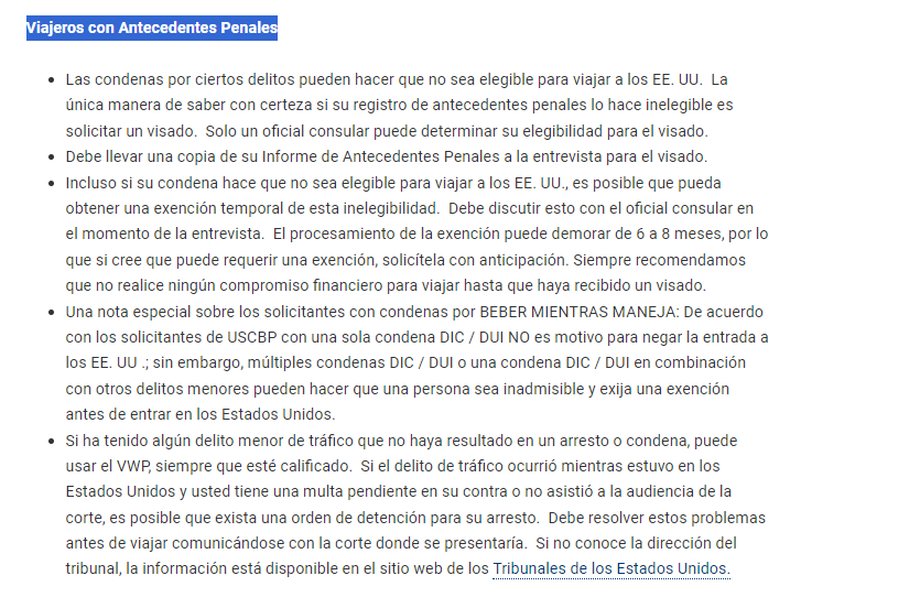 Viajeros a USA con Antecedentes Penales - ¿Se Puede Viajar a EEUU o Canadá con Antecedentes Penales?