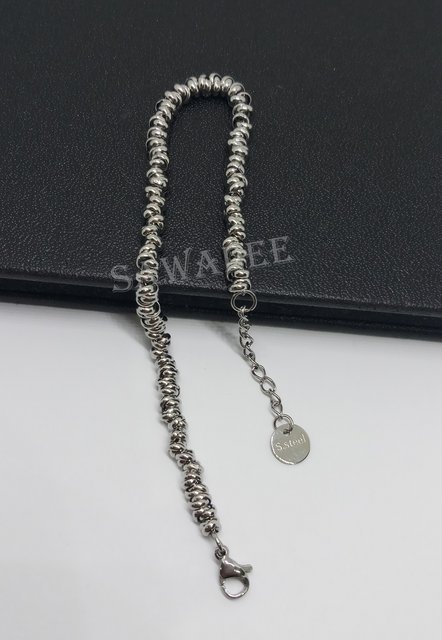 Bracciale Uomo Donna In Acciaio Inox | Nodini Intrecciati Rame E Argento | Regolabile