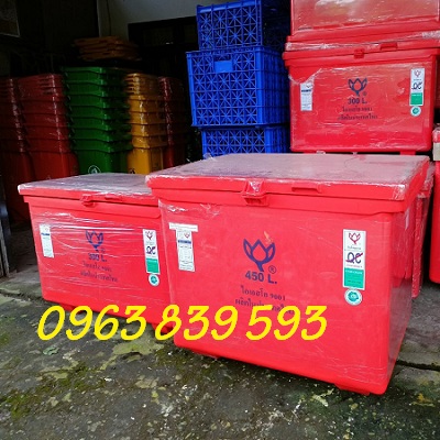 Thùng đá thái lan 300lit trữ hải sản thời gian dài. Lh 0963 839 593 Ms.Loan Thung-da-giu-nhiet-uop-lanh-hai-san