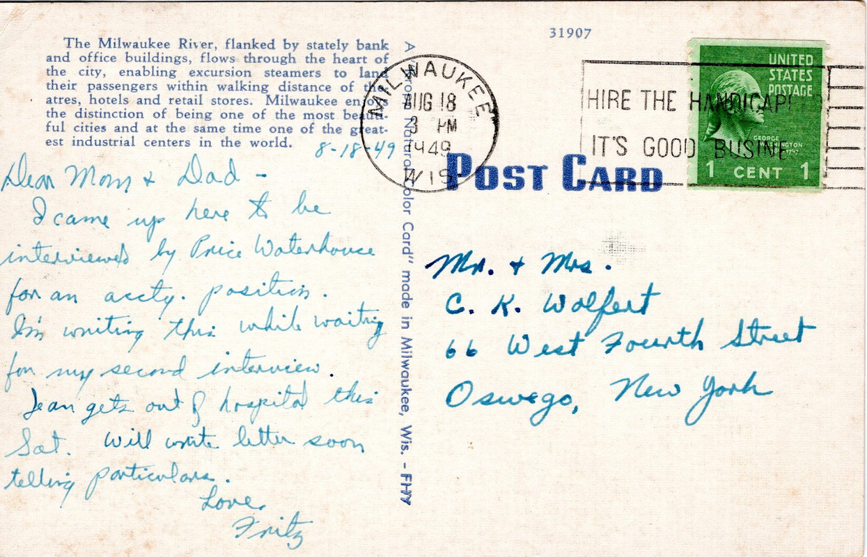 Milwaukee River Front - Reverse