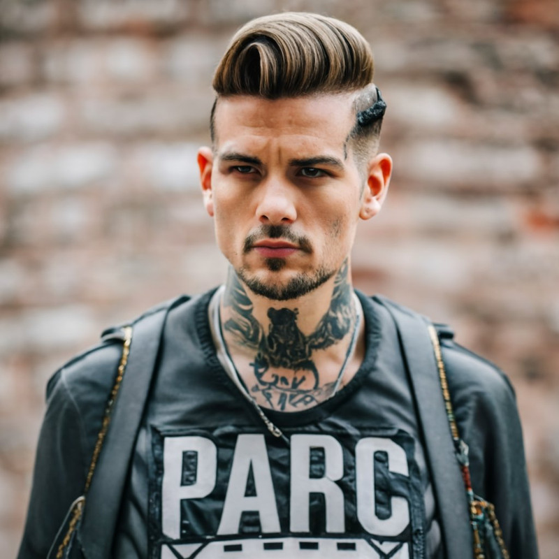 gangster-guy-with-a-tattoo-only-on-his-n
