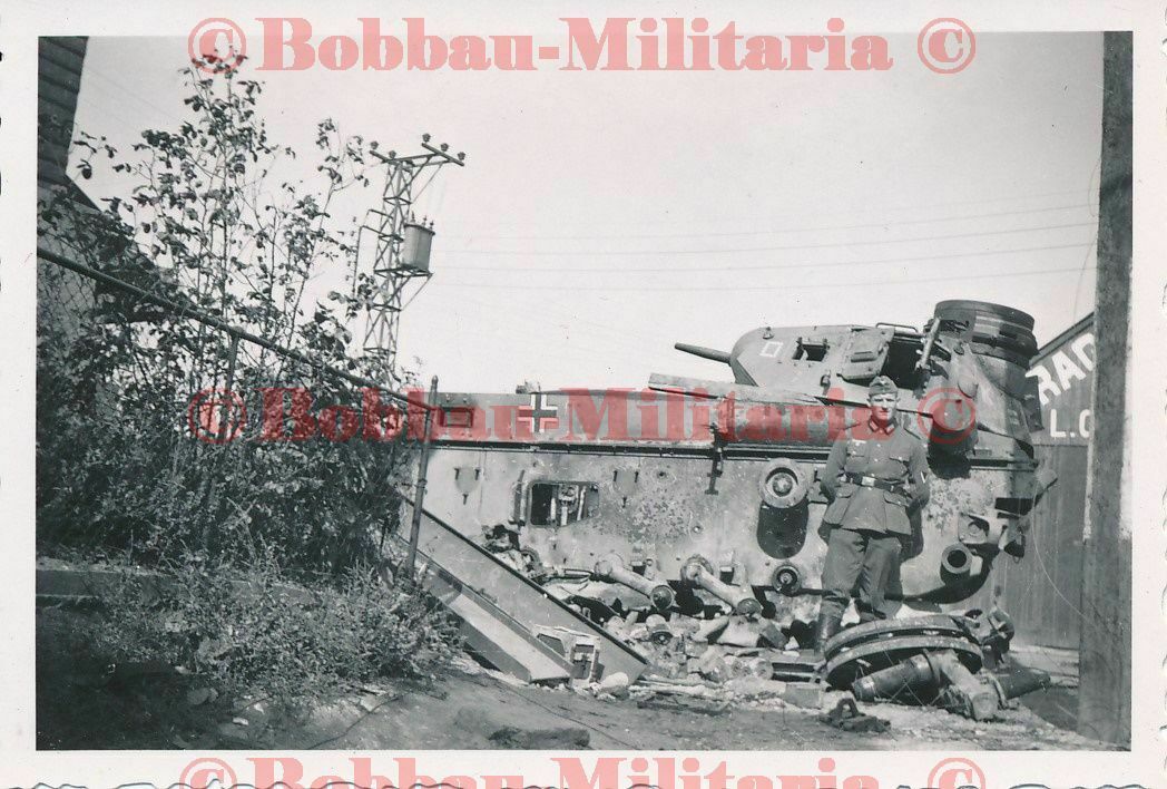 Frankreich Camiers Bahnhof zerstörte Panzerkampfwagen III