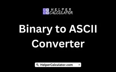 Binary to ASCII Converter