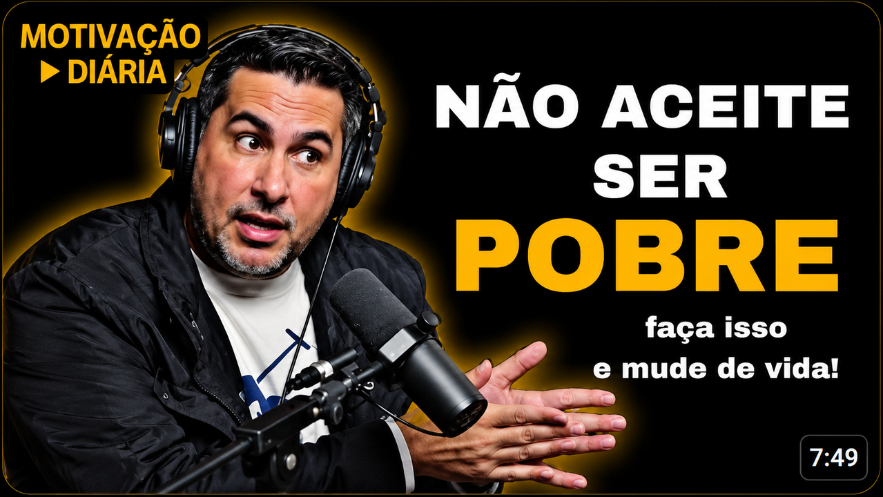 Não aceite ser pobre