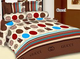Sprei Motif Gucci  Bahan Halus Size 180 x 200