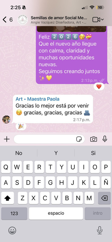 Mensaje de WhatsApp