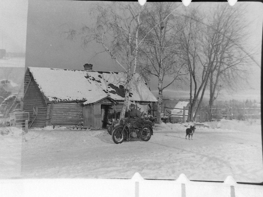 Russl. Wolchow Krad BMW Panzer Tank Flak Halbkette Gräber Schlamm 1942 (4)
