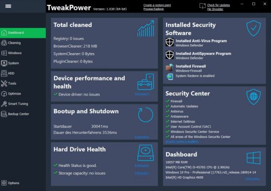 TweakPower 2.033 Multilingual