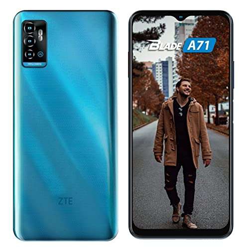 Amazon: ZTE Smartphone Blade A71 64 GB 6.52 Azul Desbloqueado (Para la suegra, la mamá o los niños) 