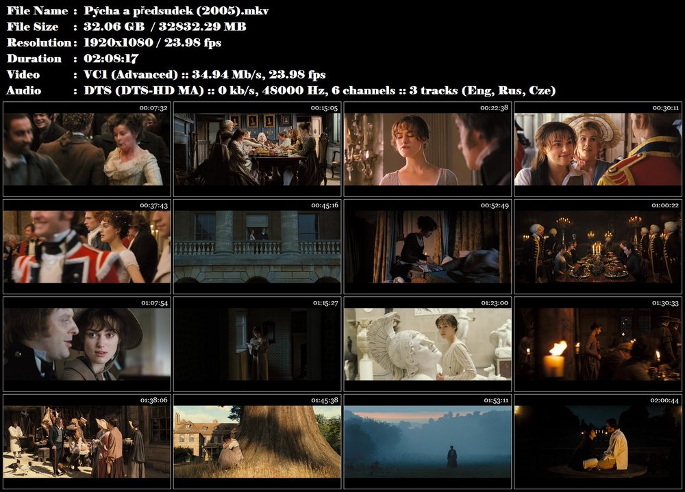 Re: Pýcha a předsudek / Pride & Prejudice (2005)