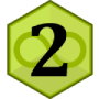 The icon used to display levels ranked as Class 2.