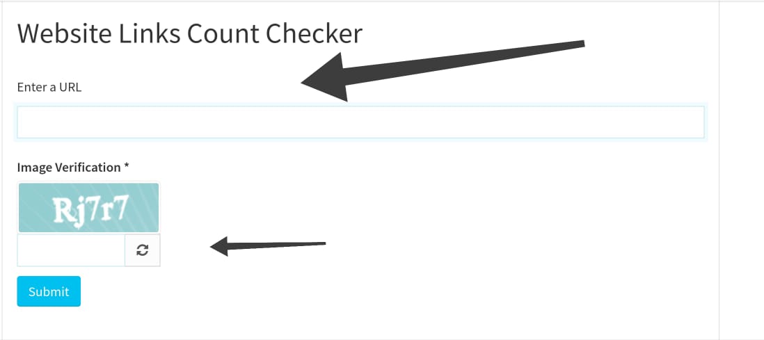 Website Links Count Checker