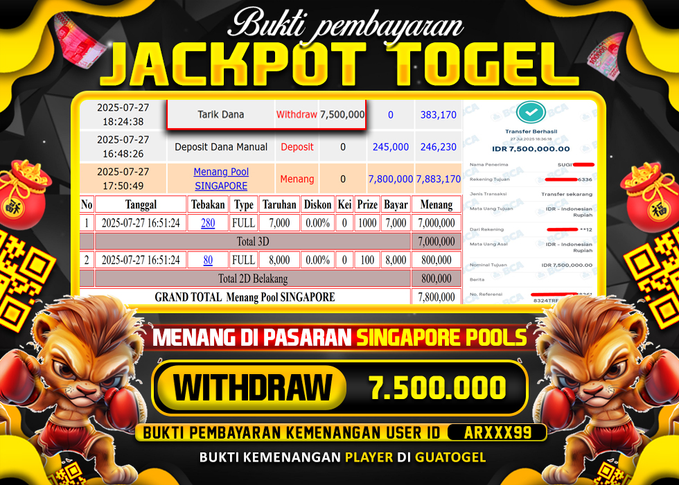 BUKTI JACKPOT LUNAS GUATOGEL