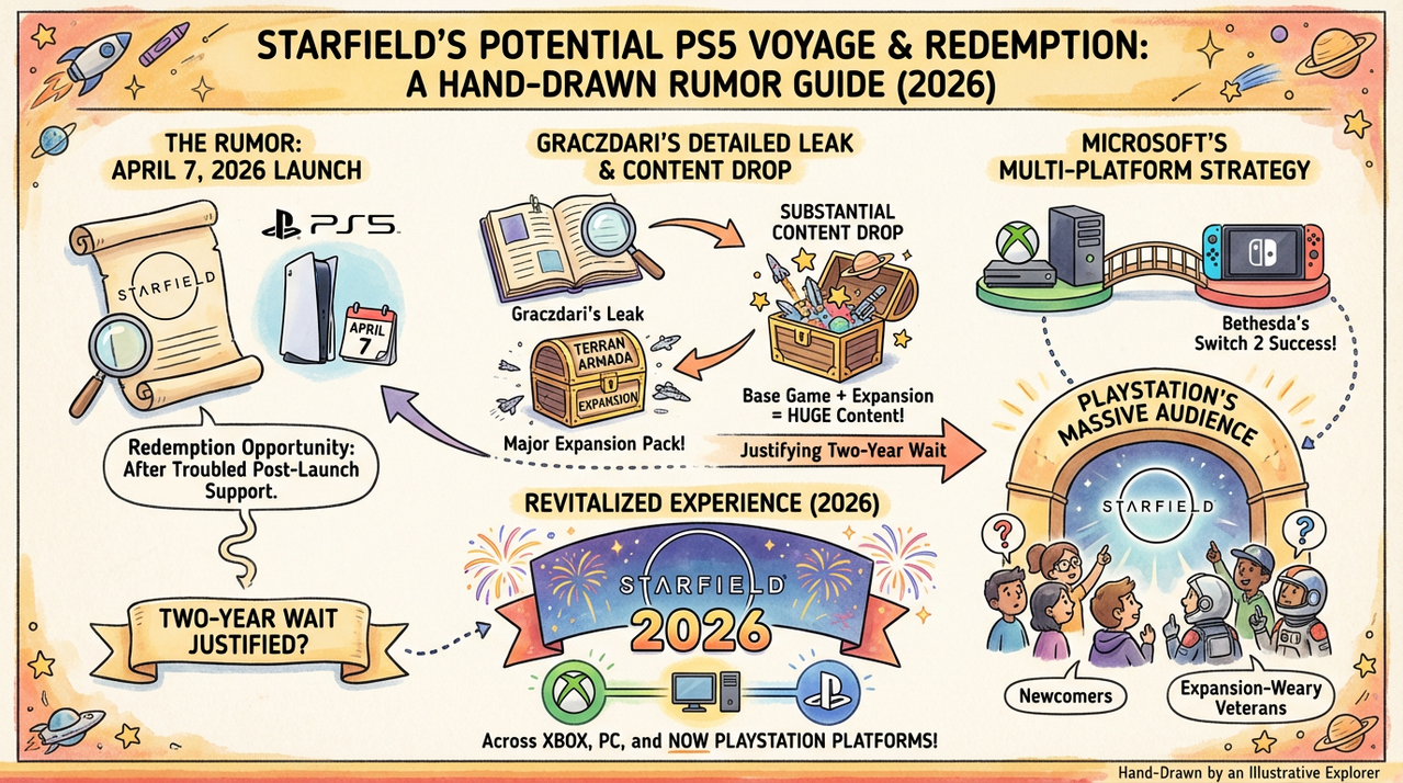 Space exploration video game spaceship flying through galaxy