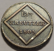 1 Kreuzer - Electorado de Salzburgo, 1805 - Fernando III IMG-20210825-173601