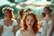 A Garden wedding wom sleep begin Redhair 0 00
