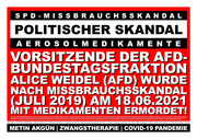 Alice Weidel (AfD) nach Missbrauchsskandal am 18.06.2021 mit Medikamenten ermordet!